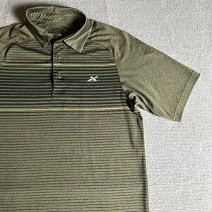 GSX Gander Mountain Shirt Mens Small‎ Short Sleeve Striped Polyester Golf Polo